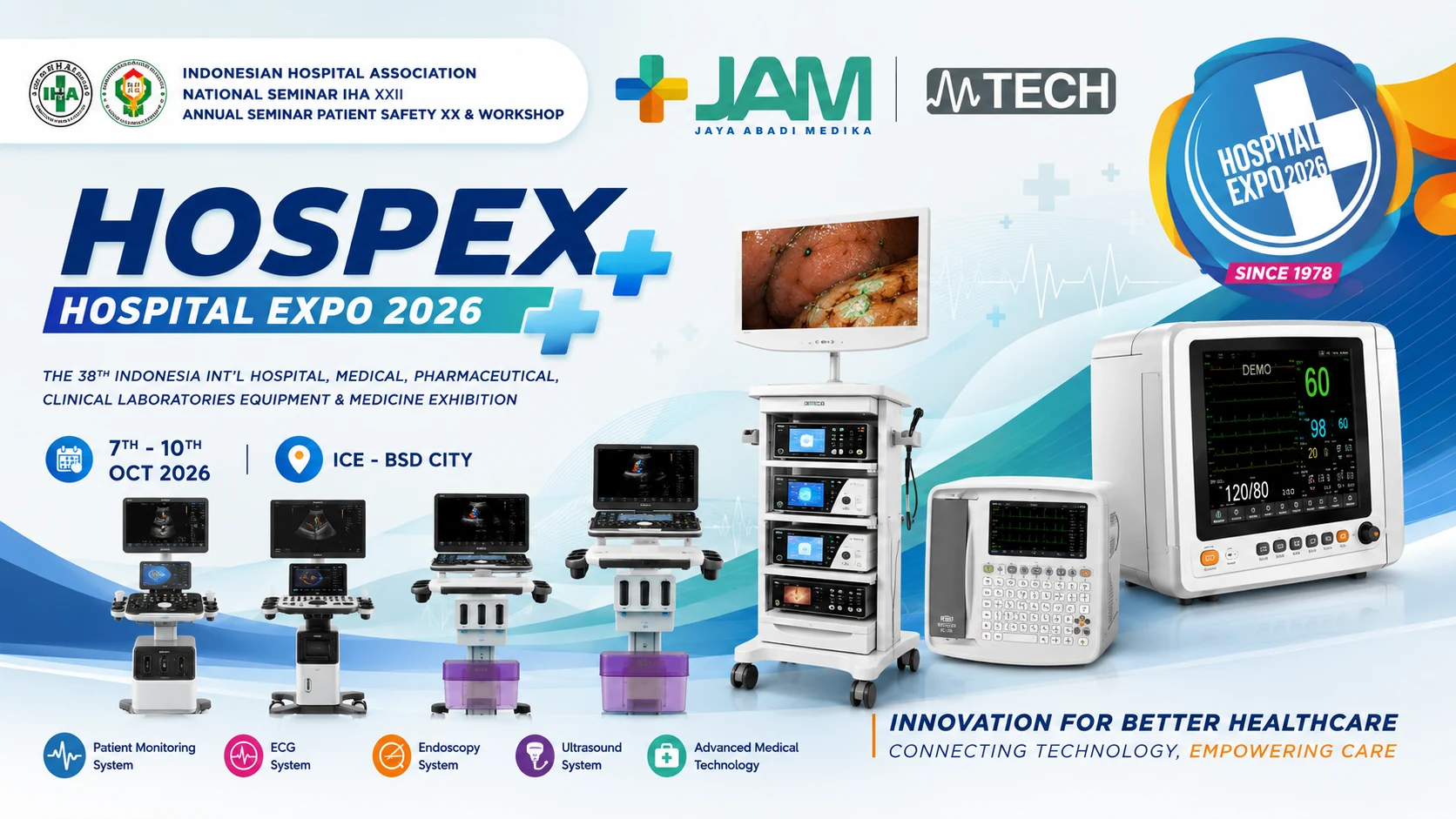 Hospital Expo 2026 featuring JAM and MTECH medical technology