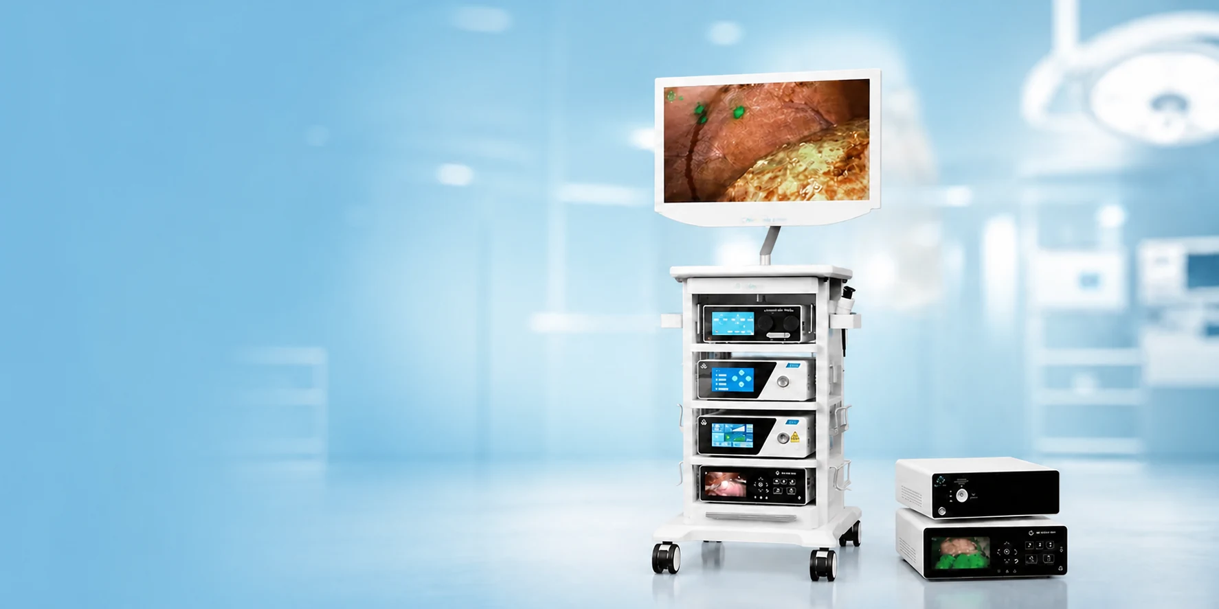 Laparoscopy and 4K surgical visualization system
