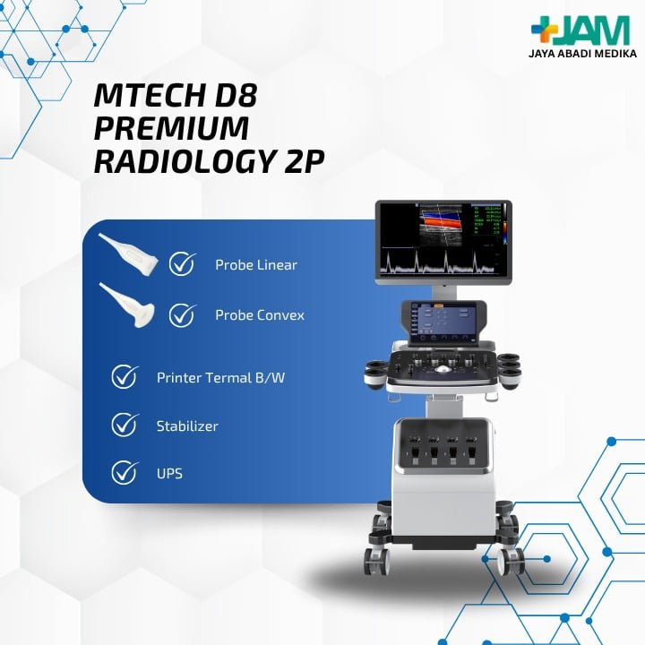 MTECH D8 Ultrasound Diagnostic System 2D COLOUR DOPPLER PREMIUM RADIOLOGY 2P