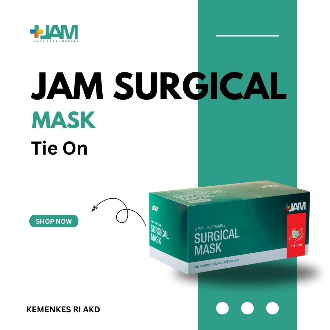 JAM Surgical Mask 3 Ply Tie-On